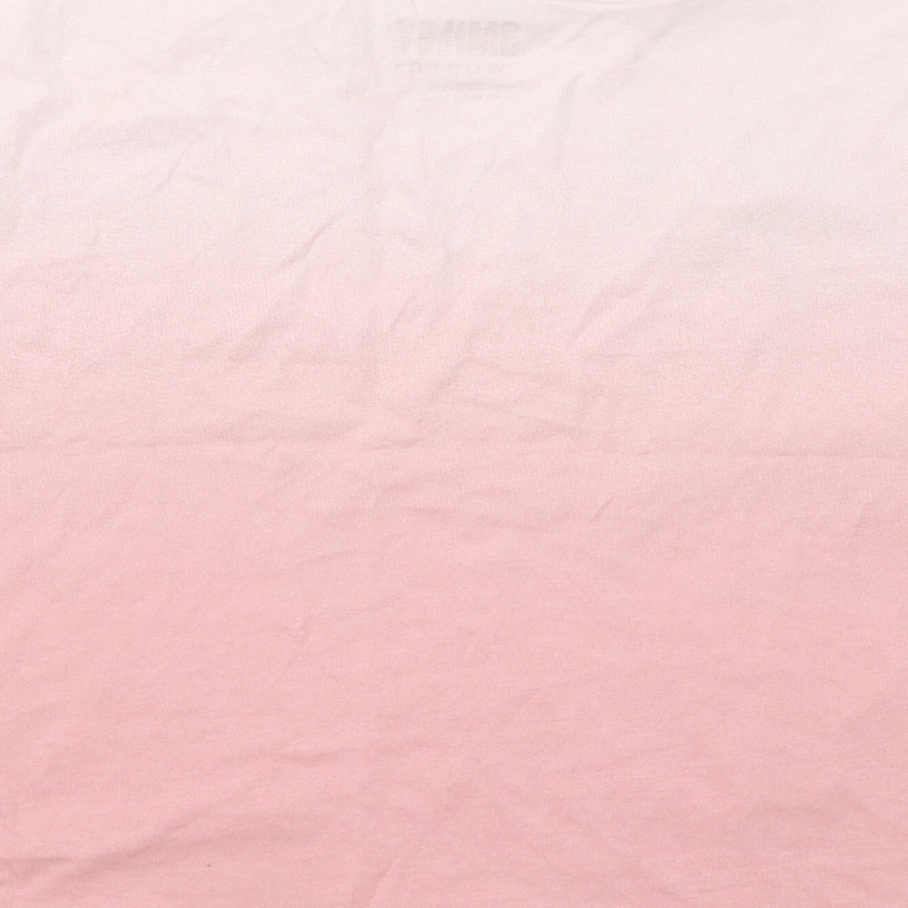 Smiley World Girls Pink Cotton Basic T-Shirt Size 5 Years Round Neck Pullover