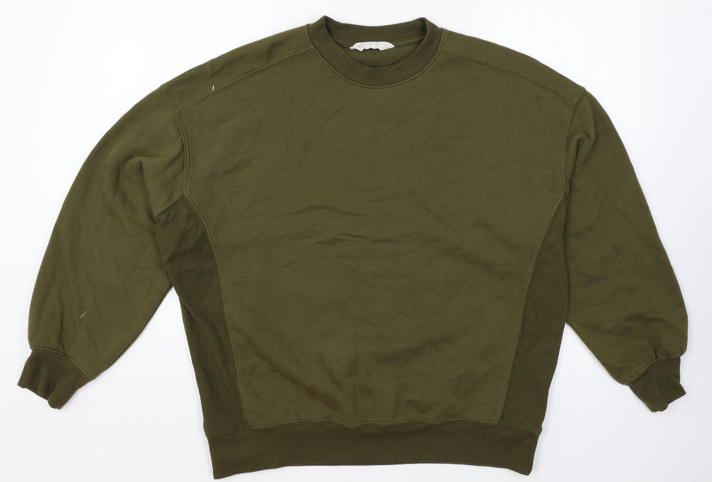 Primark Womens Green Polyester Pullover Sweatshirt Size XS Pullover