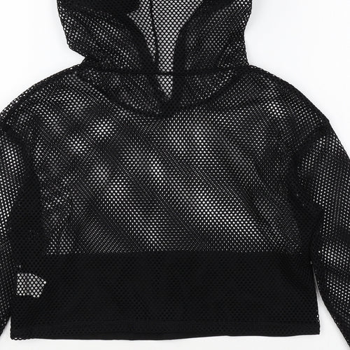 SheIn Girls Black Polyester Pullover Hoodie Size 9 Years Pullover - Be Fearless