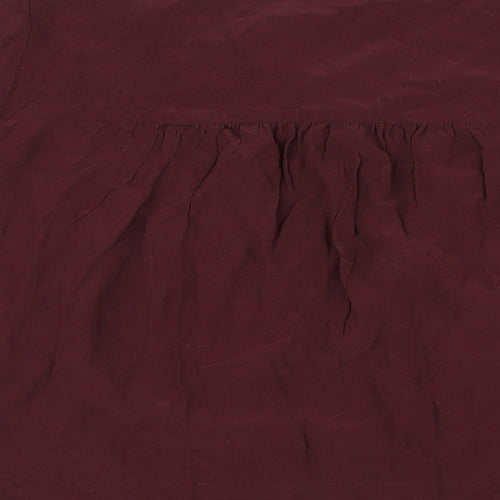 Repeat Womens Purple Polyester Basic Blouse Size 10 V-Neck