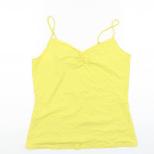 Boden Womens Yellow Viscose Basic Tank Size 14 Sweetheart