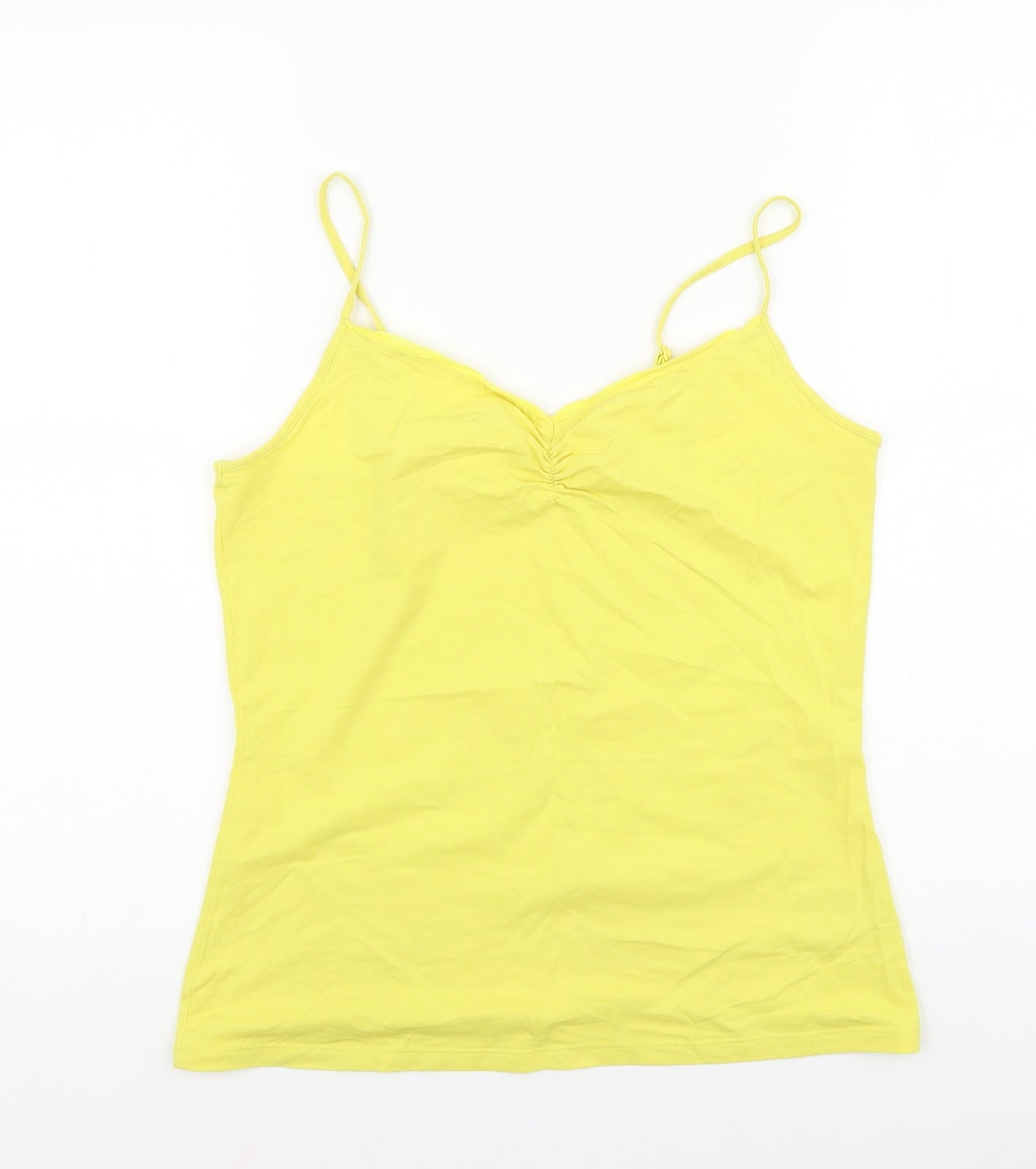 Boden Womens Yellow Viscose Basic Tank Size 14 Sweetheart