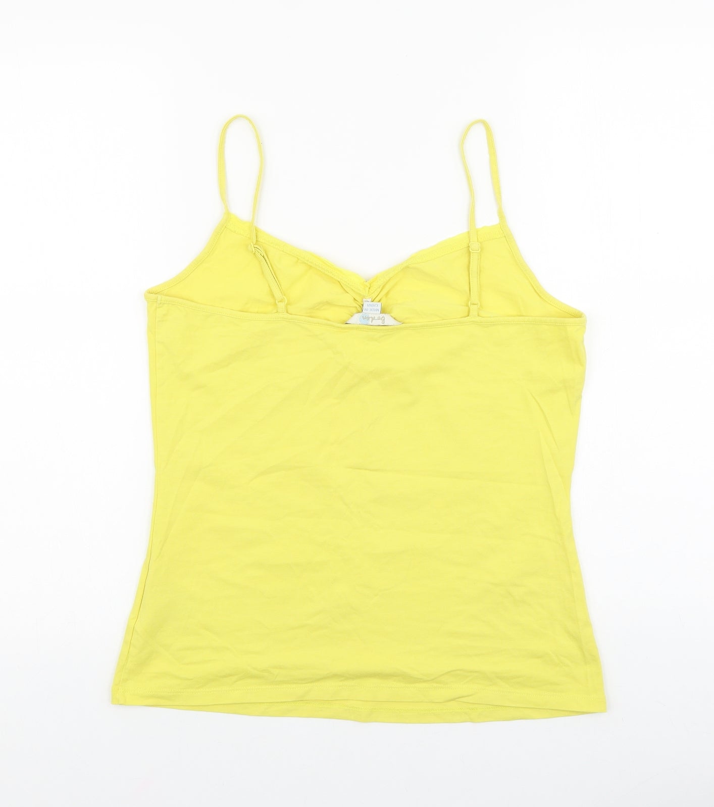 Boden Womens Yellow Viscose Basic Tank Size 14 Sweetheart