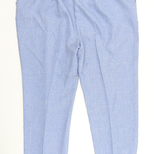 Honor Millburn Womens Blue Polyester Trousers Size 22 L28 in Regular