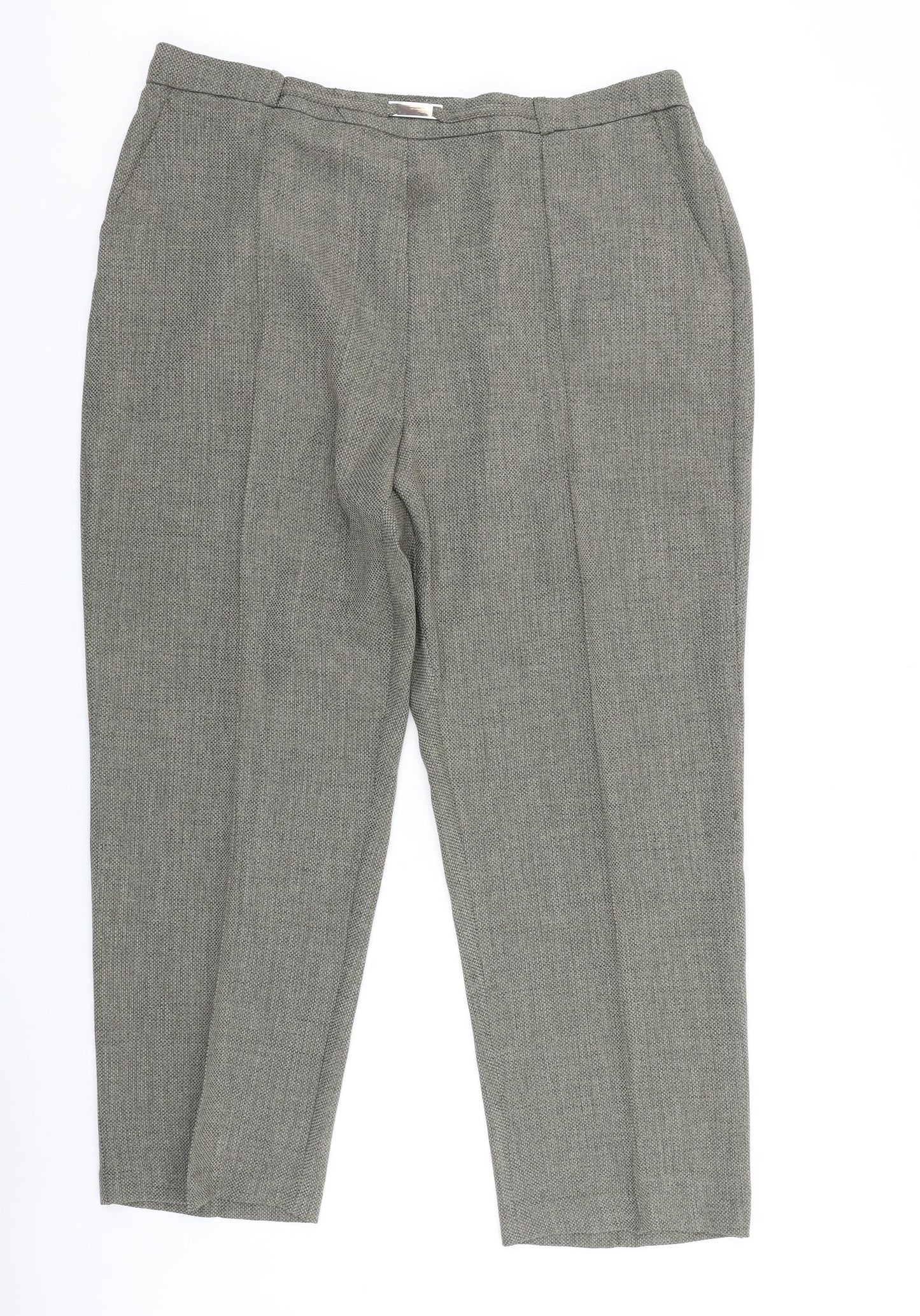 Honor Millburn Womens Brown Polyester Trousers Size 22 L27 in Regular