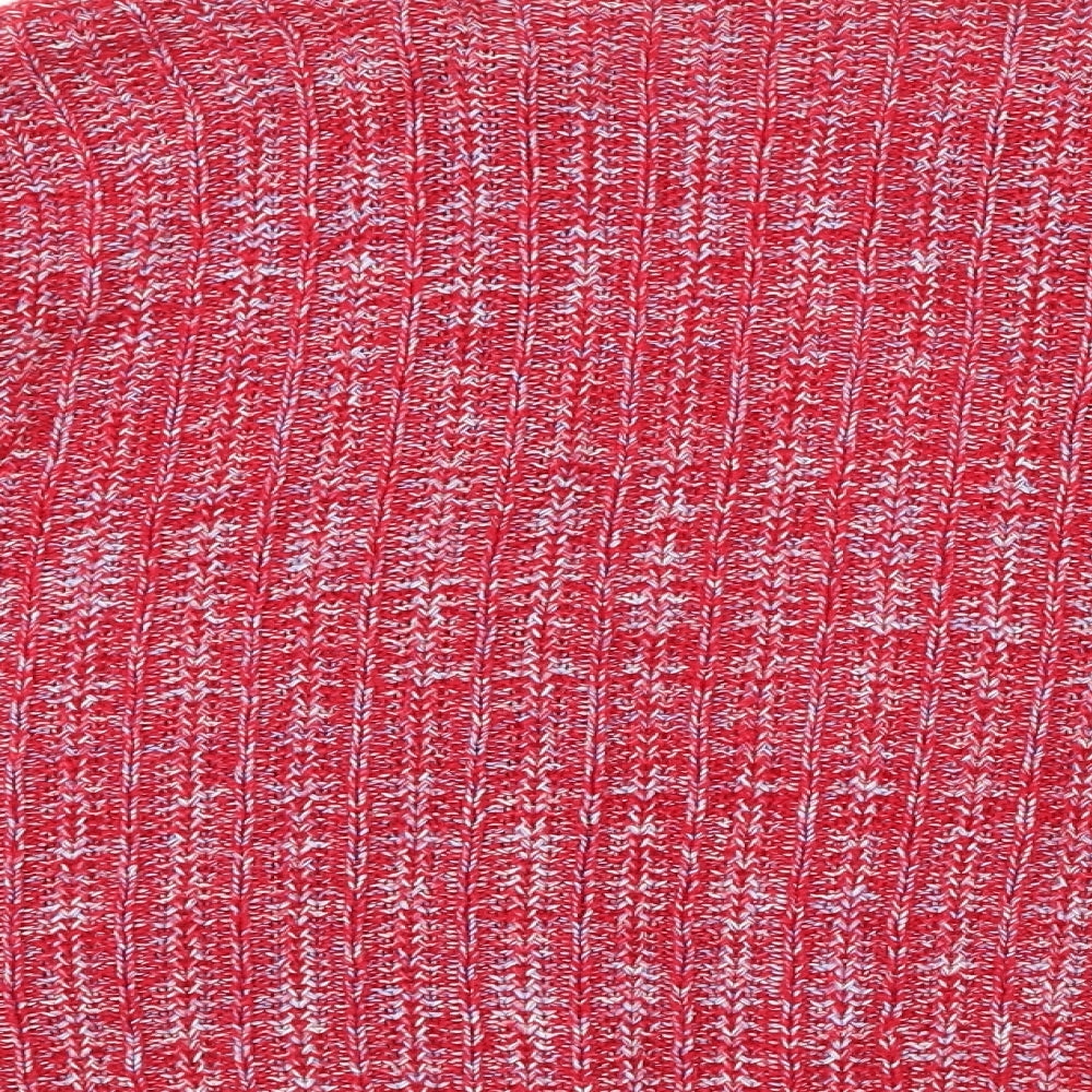 Simply Be Womens Pink Round Neck Acrylic Cardigan Jumper Size 18 - Faux Pockets