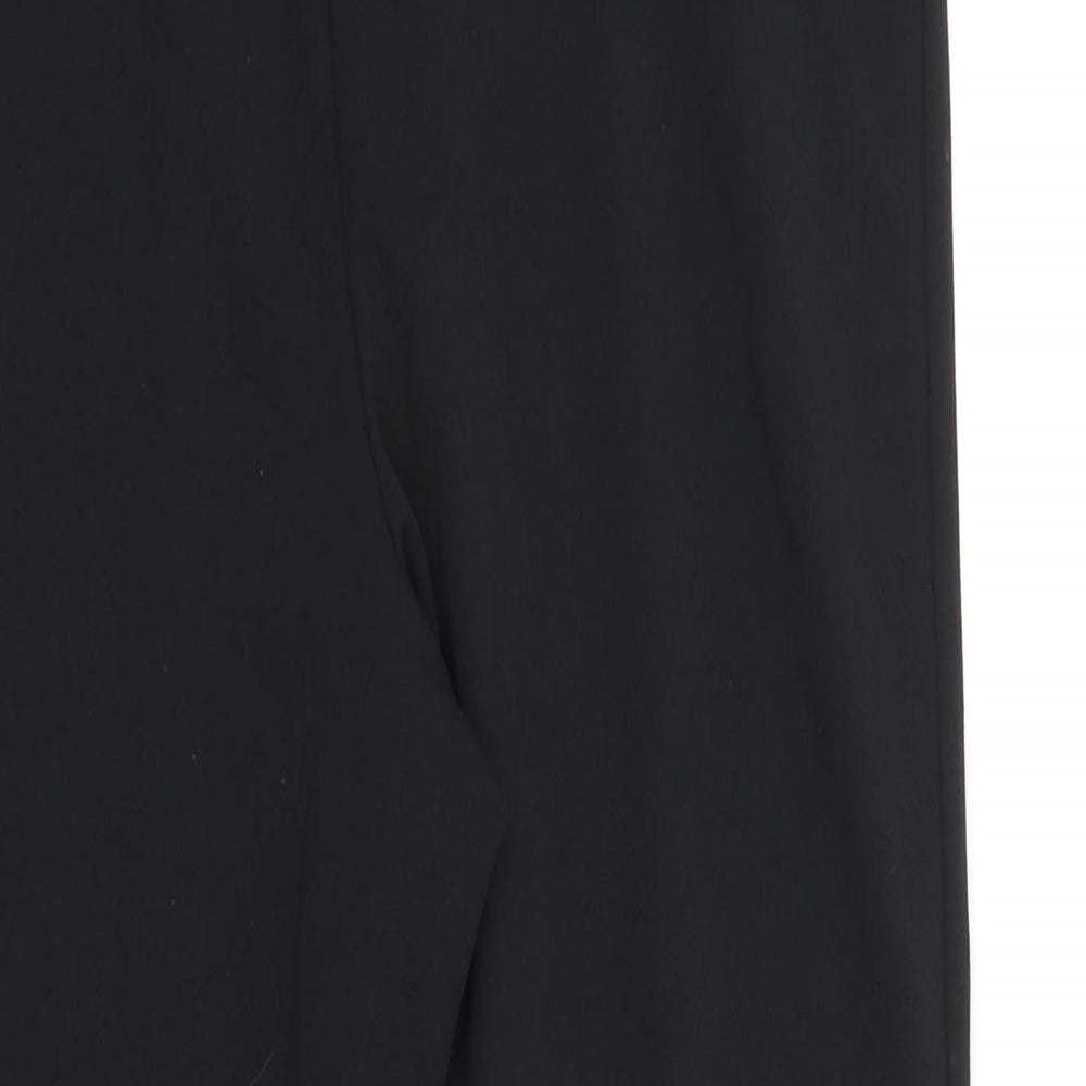Love Yours Womens Black Polyester Trousers Size 16 L24 in Regular