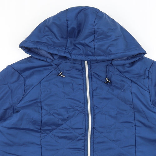 Anna De Lancay Womens Blue Jacket Size M Zip