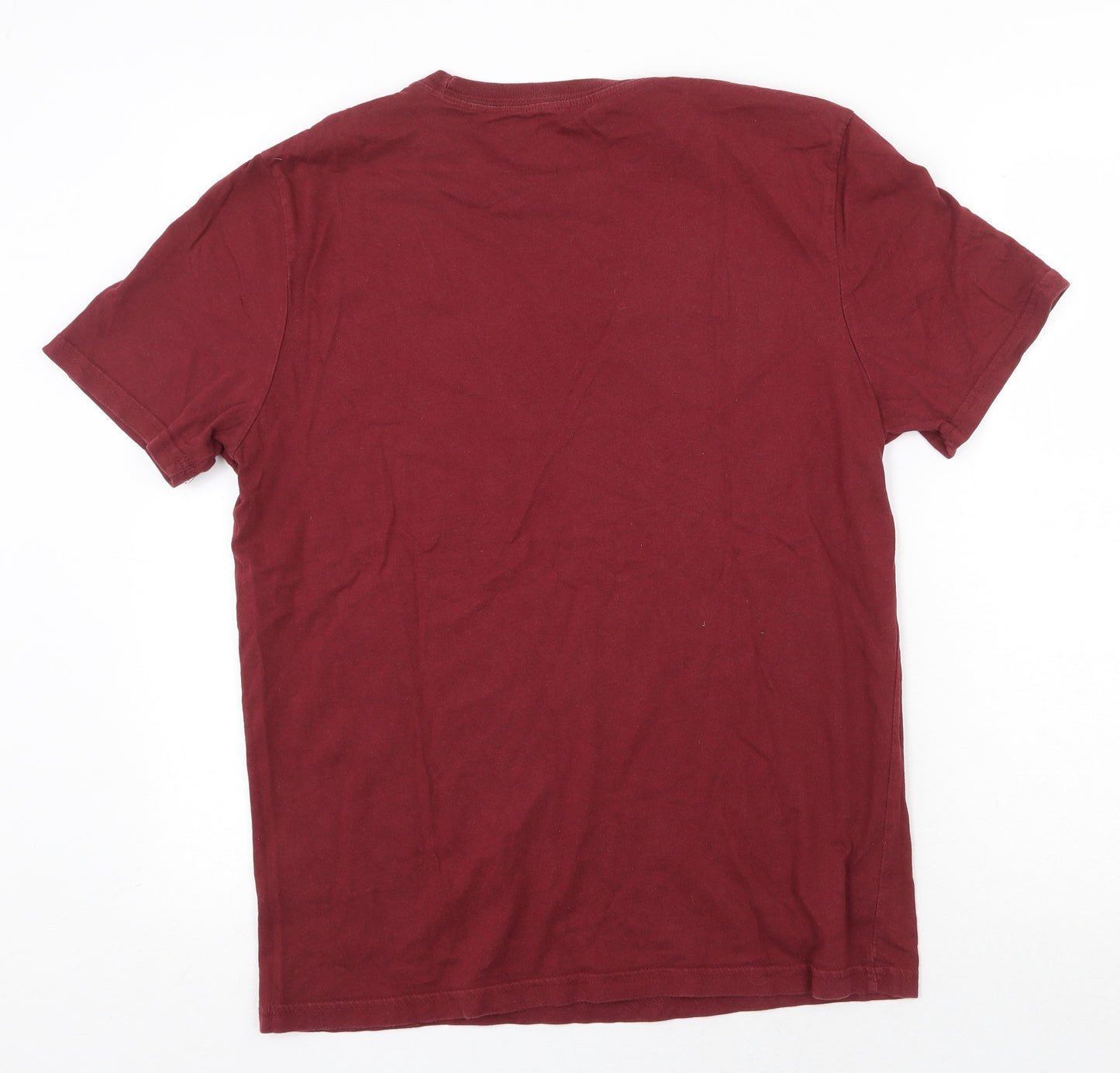 Gap Mens Red Cotton T-Shirt Size M Round Neck - Ocean Drive