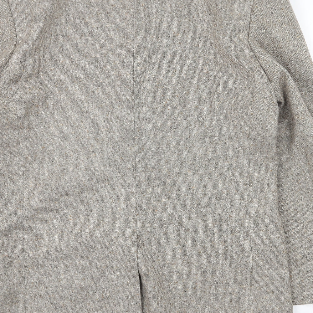 Preworn Mens Brown Wool Jacket Blazer Size 40