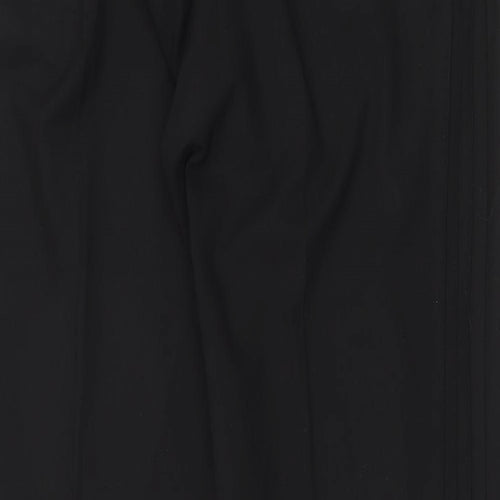Marks and Spencer Womens Black Polyester Trousers Size 14 Regular Zip