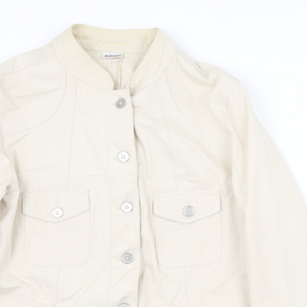 Damart Womens Beige Jacket Size 18 Button