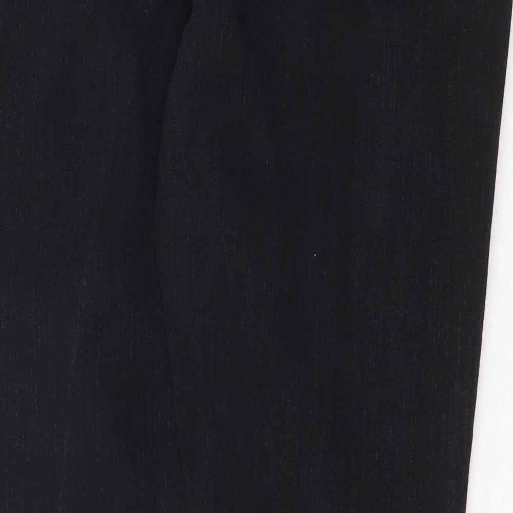 Denim & Co. Womens Black Cotton Skinny Jeans Size 16 Regular Zip