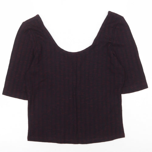 New Look Womens Red Polyester Basic Blouse Size 10 Off the Shoulder