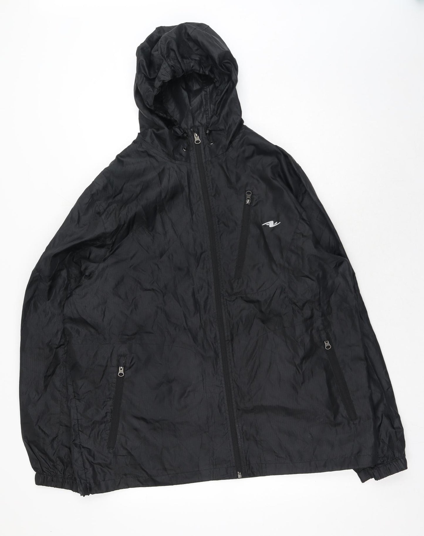 Athletic Works Mens Black Jacket Size M Zip
