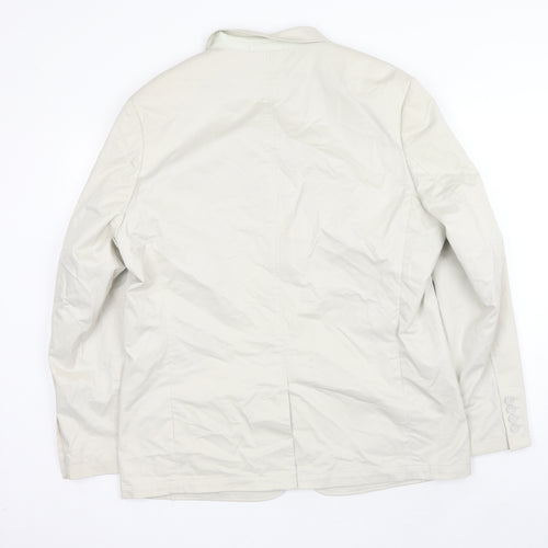 Cotton Traders Mens Beige Polyester Jacket Blazer Size 42