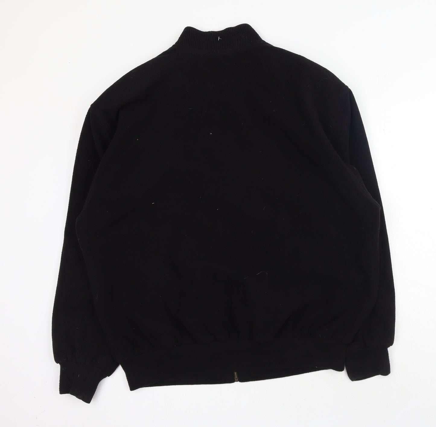 Preworn Mens Black Polyester Full Zip Sweatshirt Size XL