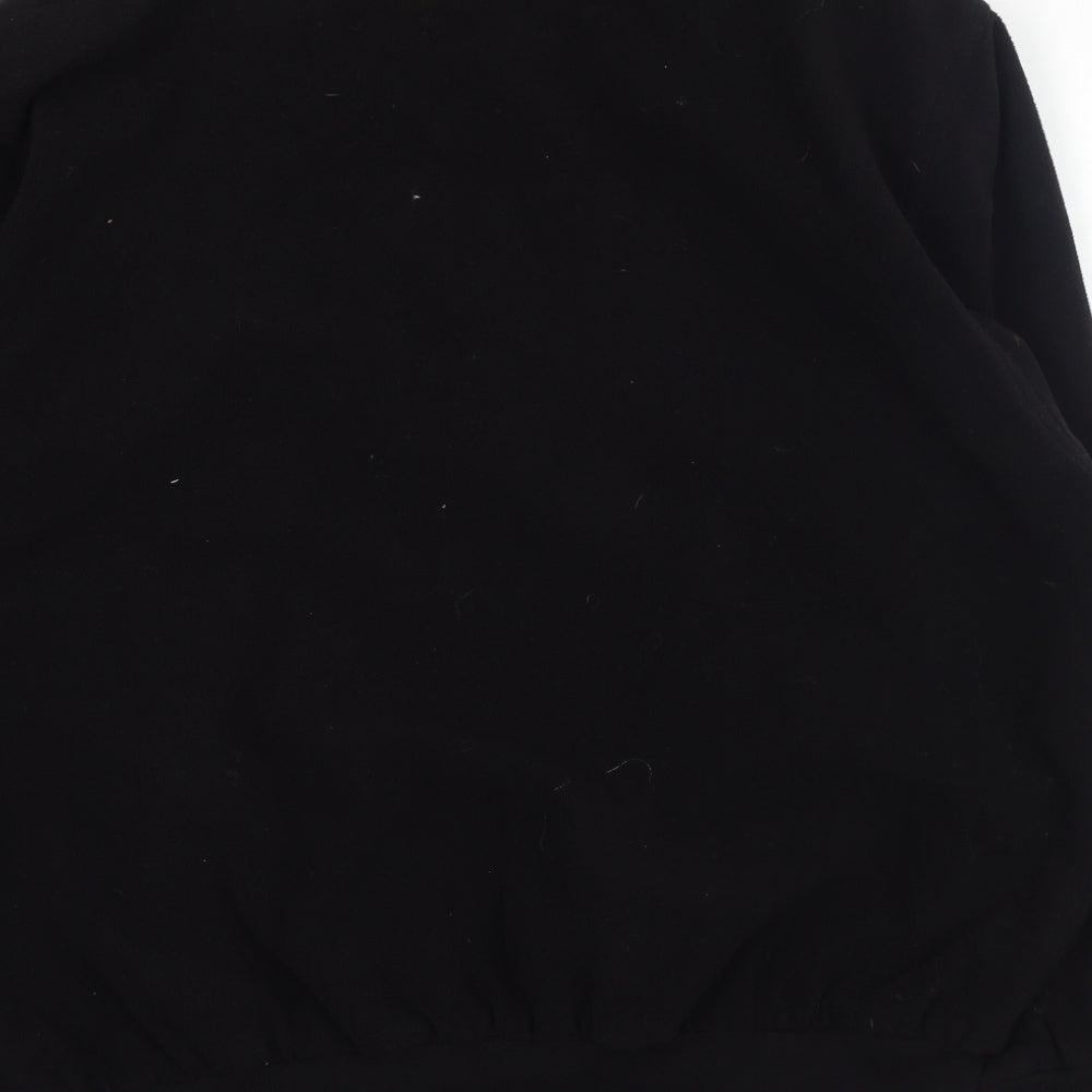 Preworn Mens Black Polyester Full Zip Sweatshirt Size XL