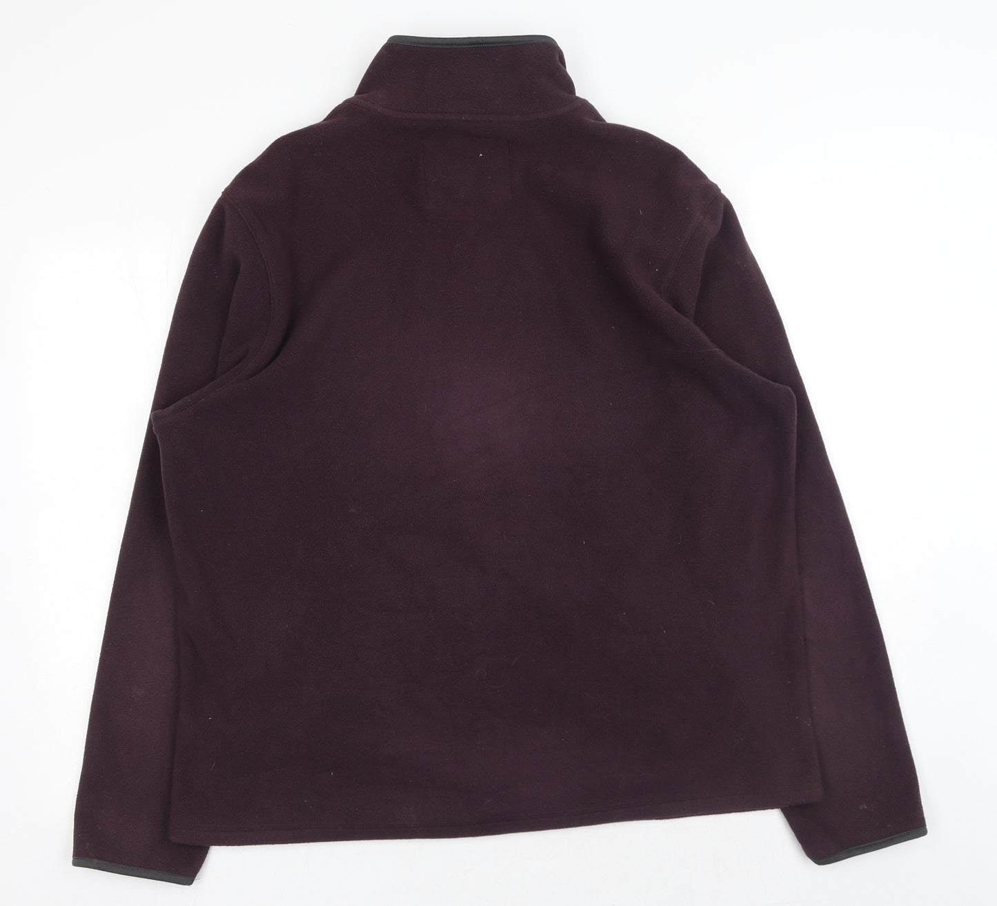 Marks and Spencer Mens Purple Polyester Full Zip Sweatshirt Size L