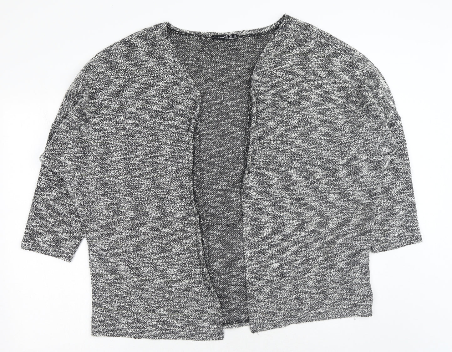 Atmosphere Womens Grey V-Neck Polyester Cardigan Jumper Size M
