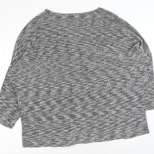 Atmosphere Womens Grey V-Neck Polyester Cardigan Jumper Size M
