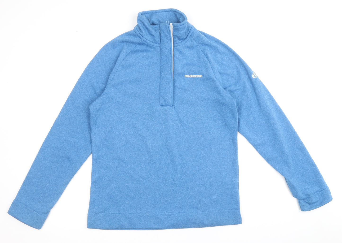 Craghoppers Womens Blue Polyester Pullover Sweatshirt Size 10 Zip