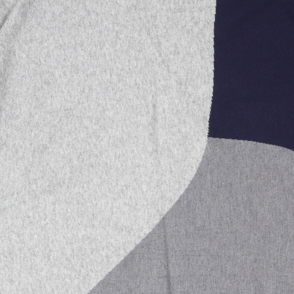 Viz-A-Viz Womens Grey Scoop Neck Viscose Pullover Jumper Size 18 - Colourblock