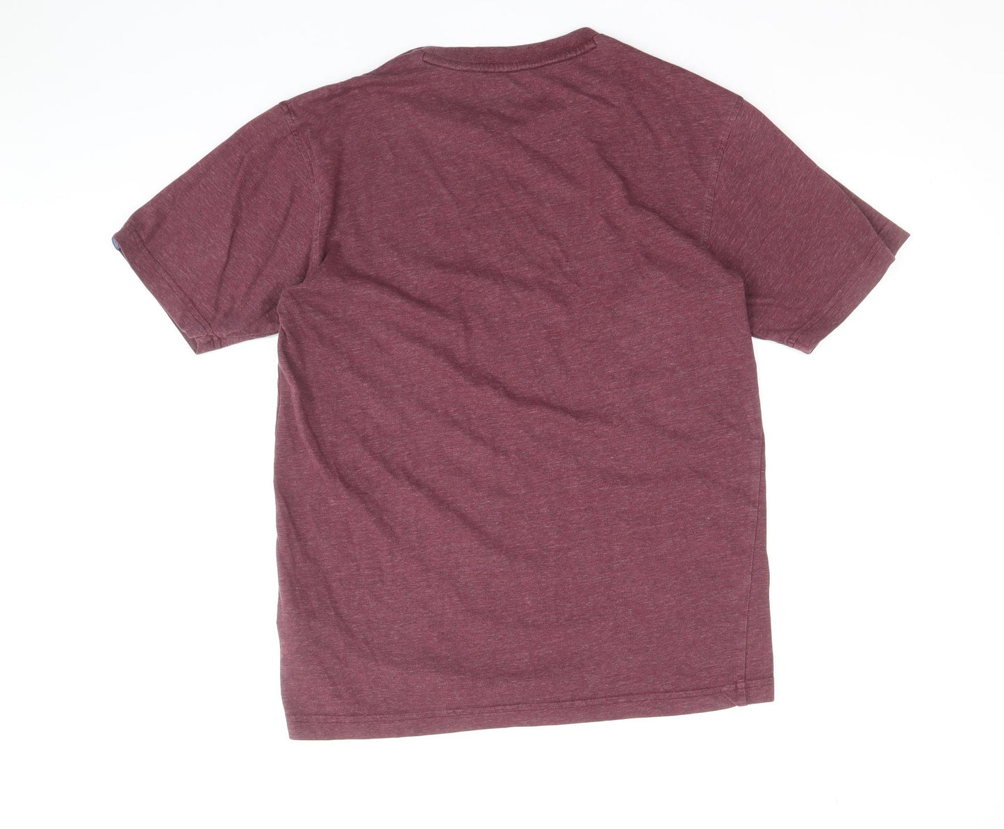 adidas Mens Red Cotton T-Shirt Size S Round Neck
