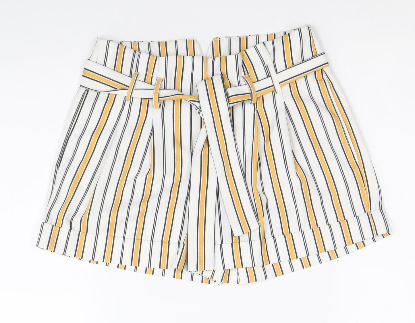 Select Womens Multicoloured Striped Polyester Sailor Shorts Size 6 Regular Zip