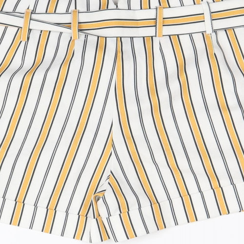 Select Womens Multicoloured Striped Polyester Sailor Shorts Size 6 Regular Zip