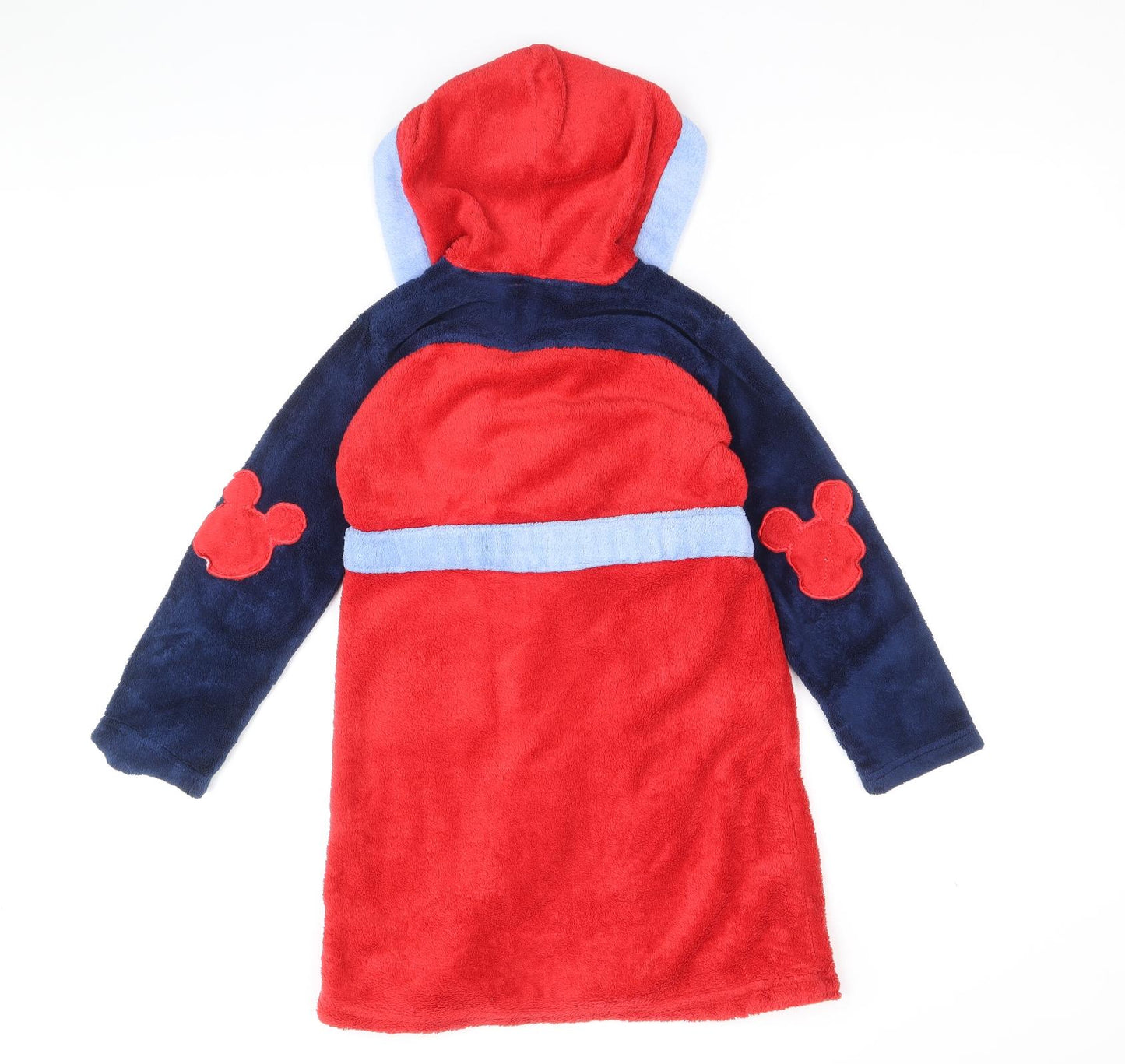 Disney Boys Multicoloured Solid Polyester Robe Size 5-6 Years Tie - Mickey Mouse
