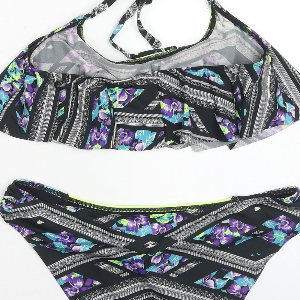 Red Herring Womens Multicoloured Geometric Polyester Bikini Size 16
