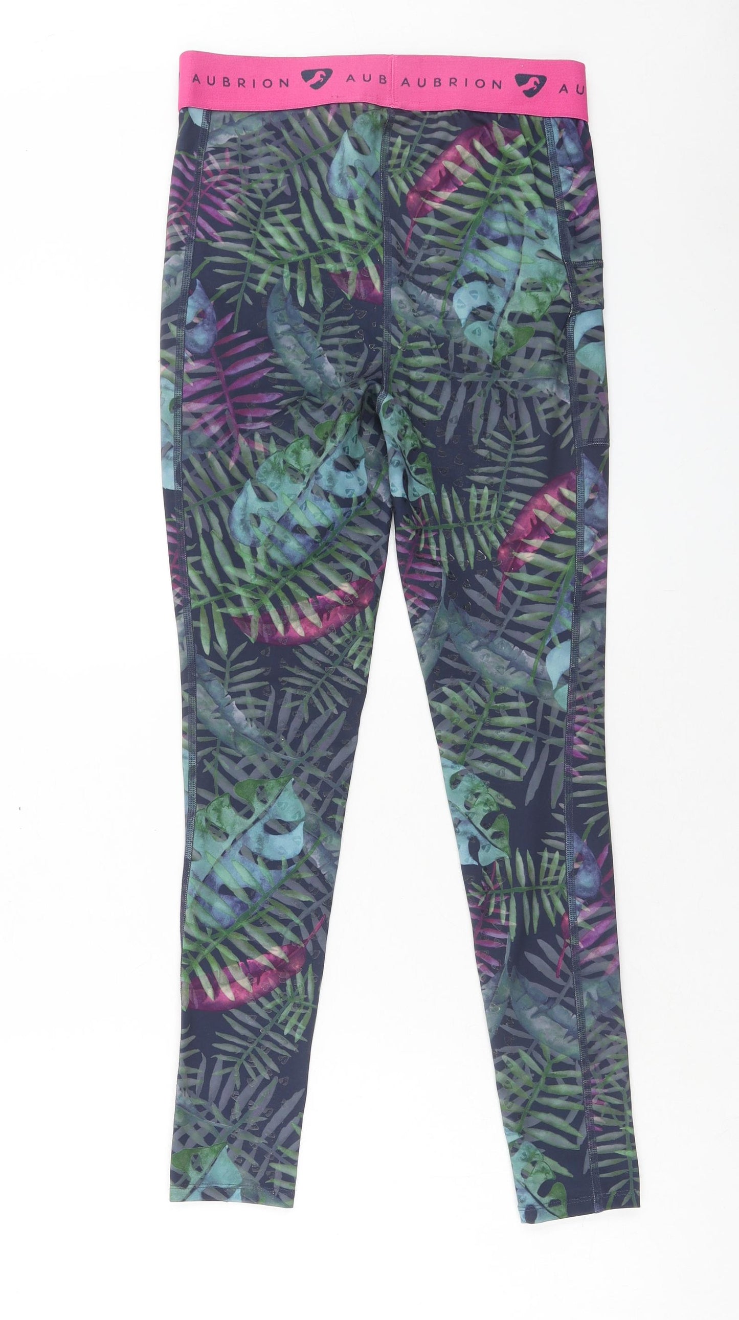 Aubrion Girls Multicoloured Floral Polyester Jogger Trousers Size 13-14 Years Regular Pullover