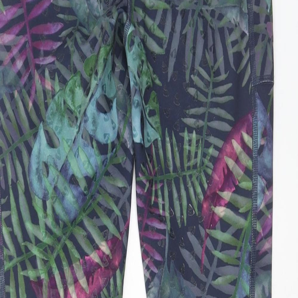 Aubrion Girls Multicoloured Floral Polyester Jogger Trousers Size 13-14 Years Regular Pullover