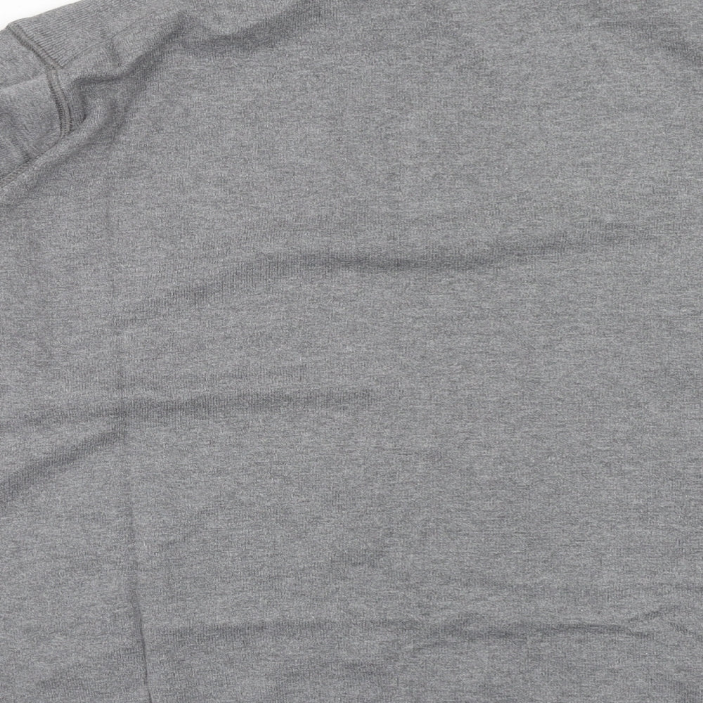 George Mens Grey Collared Cotton Pullover Jumper Size 2XL - 2 in 1 Shirt
