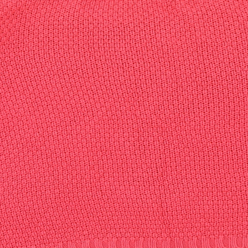 Papaya Womens Pink Scoop Neck Acrylic Pullover Jumper Size 16