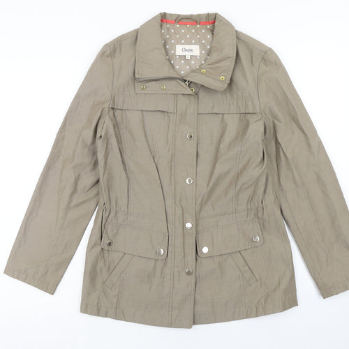 Marks and Spencer Womens Brown Jacket Size 8 Zip