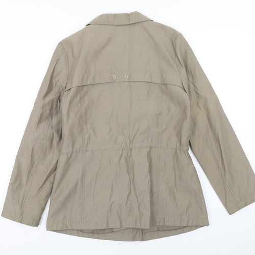 Marks and Spencer Womens Brown Jacket Size 8 Zip