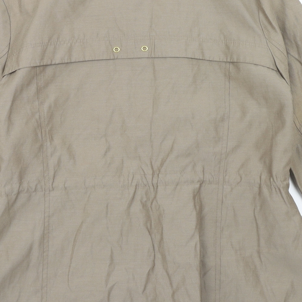 Marks and Spencer Womens Brown Jacket Size 8 Zip