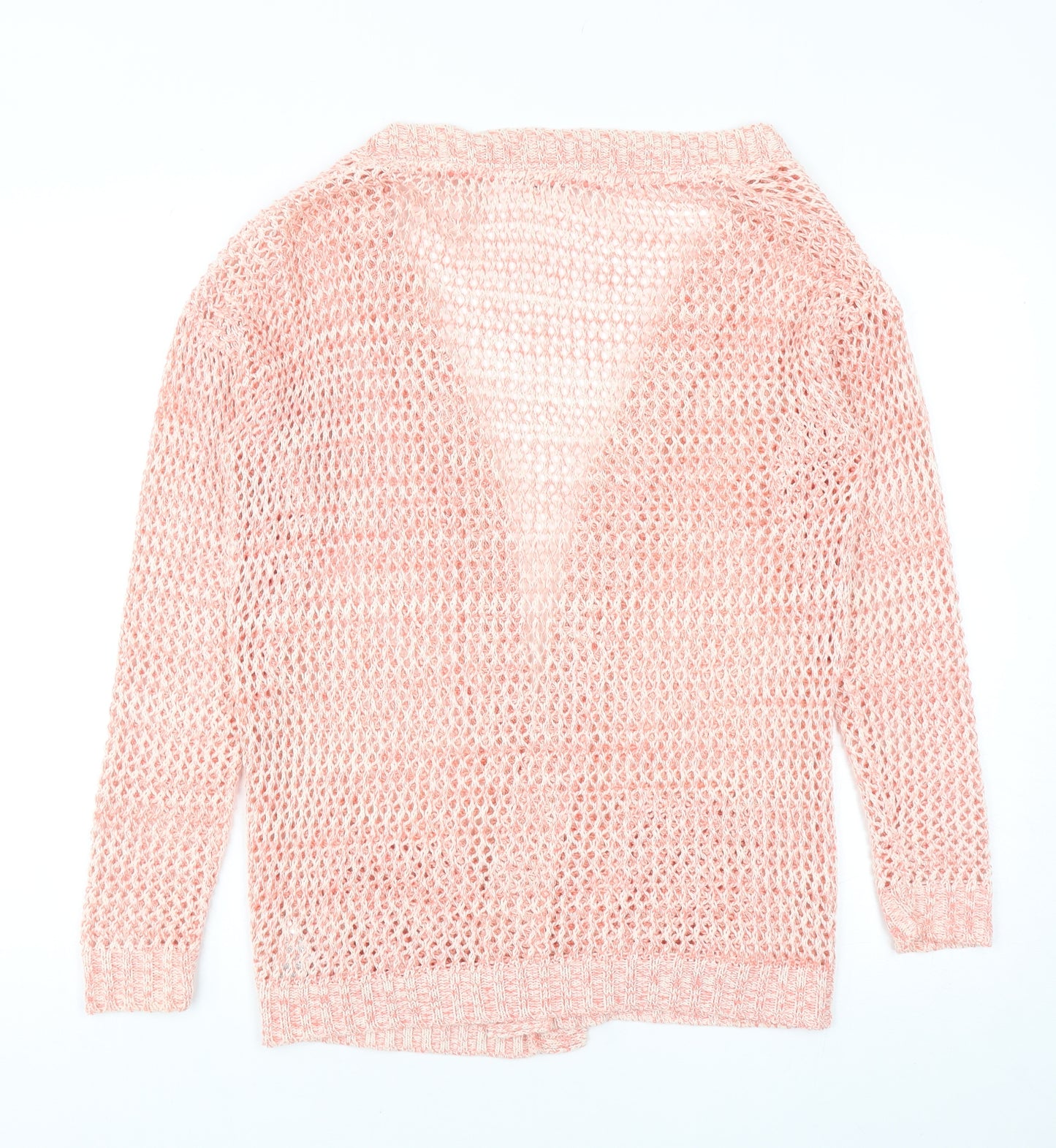 Atmosphere Womens Pink V-Neck Acrylic Cardigan Jumper Size 12