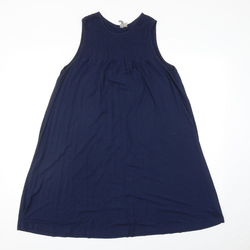 ASOS Womens Blue Polyester Shift Size 12 Round Neck Pullover