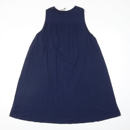 ASOS Womens Blue Polyester Shift Size 12 Round Neck Pullover