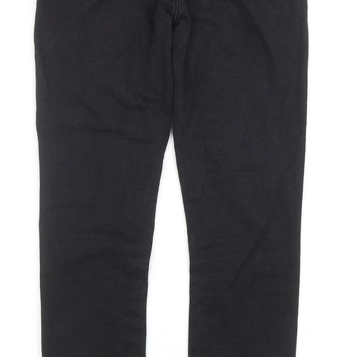 River Island Womens Black Cotton Skinny Jeans Size 10 Regular Zip