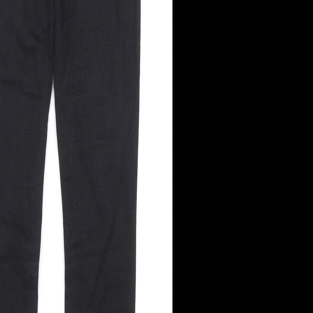 River Island Womens Black Cotton Skinny Jeans Size 10 Regular Zip