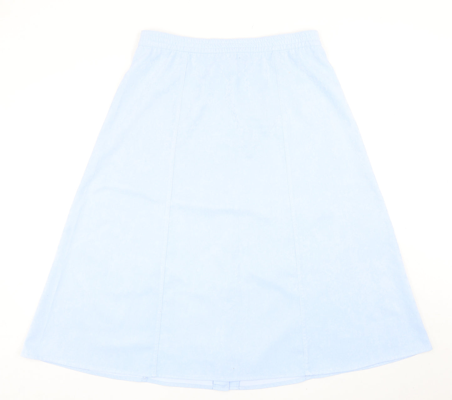 Miss Sukkimani Womens Blue Polyester Swing Skirt Size 16 Button
