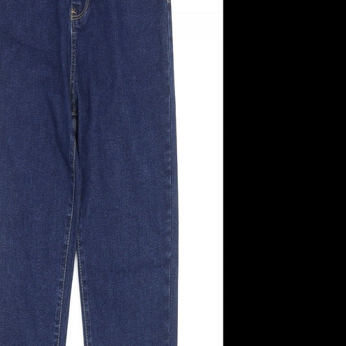 Preworn Womens Blue Cotton Skinny Jeans Size 8 Regular Zip
