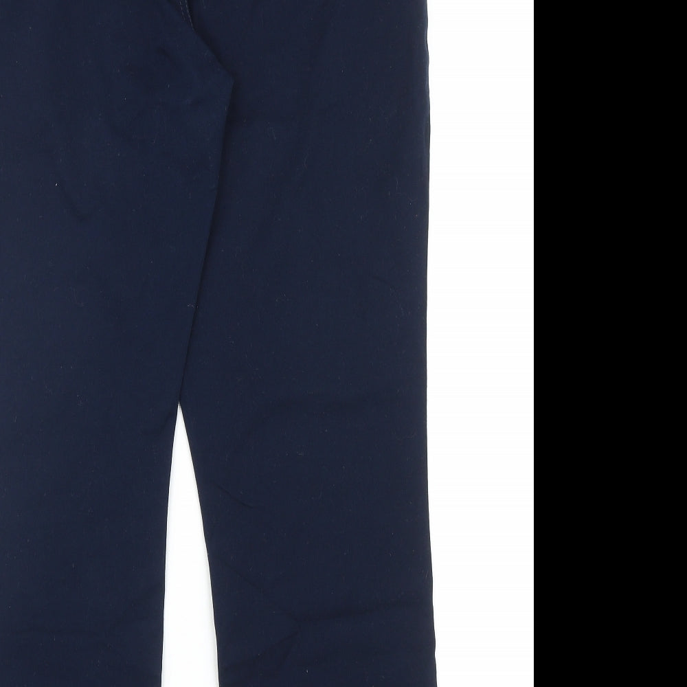 Marks and Spencer Womens Blue Cotton Straight Jeans Size 16 Regular Zip