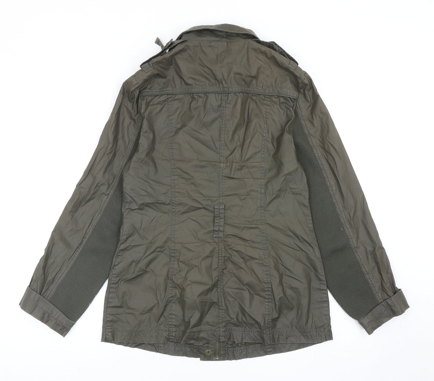 Marks and Spencer Womens Grey Jacket Size 8 Zip