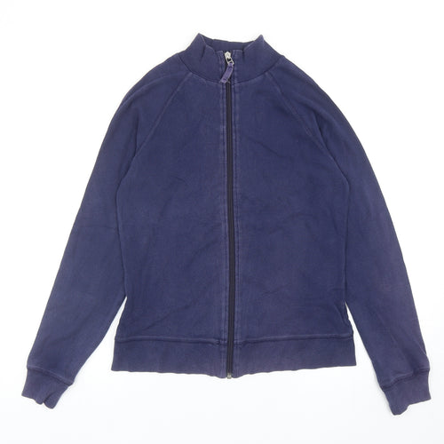 Dorothy Perkins Womens Blue Cotton Full Zip Sweatshirt Size 14 Zip