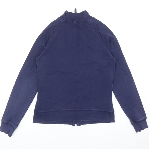 Dorothy Perkins Womens Blue Cotton Full Zip Sweatshirt Size 14 Zip